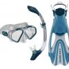 U.S. Divers Cozumel TX Snorkel Combo Set, Grey/Navy -Outlet Sporting Goods Store 51110111 1