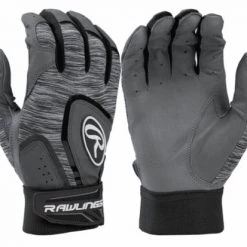 Rawlings Adult 5150 Batting Gloves – Grey/Black