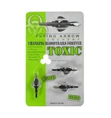 Flying Arrow Archery Toxic 100 Gr. Broadhead, 3 Pk