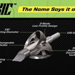 Flying Arrow Archery Toxic 100 Gr. Broadhead, 3 Pk -Outlet Sporting Goods Store 51580000 3 1