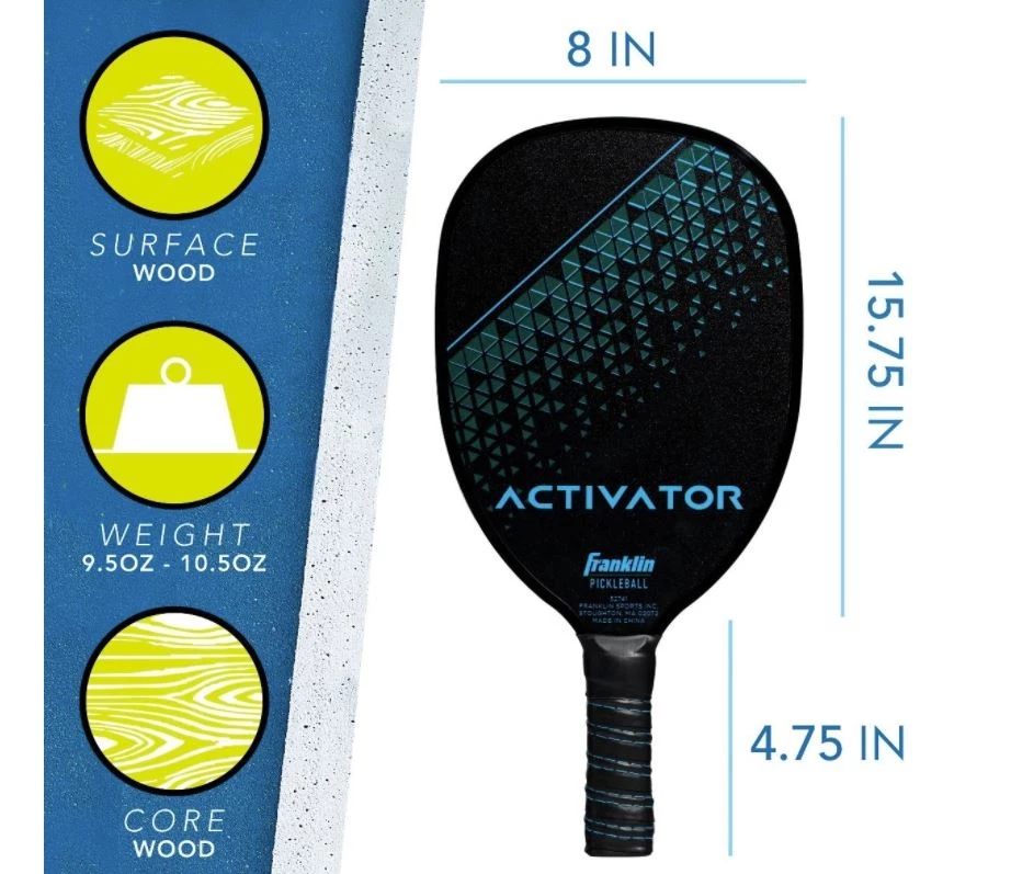 Franklin Sports Activator 2 Player Wood Paddle & Ball Set 4 Franklin Sports Activator 2 Player Wood Paddle & Ball Set - Image 2