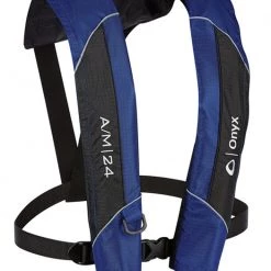 Onyx A/M-24 Automatic/Manual Inflatable Life Jacket, Blue