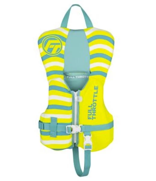 Full Throttle Infant Rapid Dry Life Jacket, Yellow 3 Full Throttle Infant Rapid Dry Life Jacket, Yellow