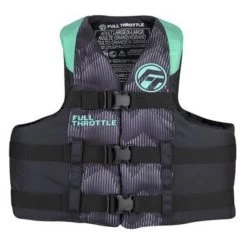 Full Throttle Adult Nylon Life Jacket, Aqua