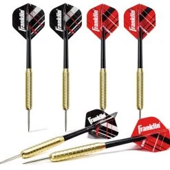 Franklin Sports Steel Tip Darts Set, 6 Pack -Outlet Sporting Goods Store 56011 1