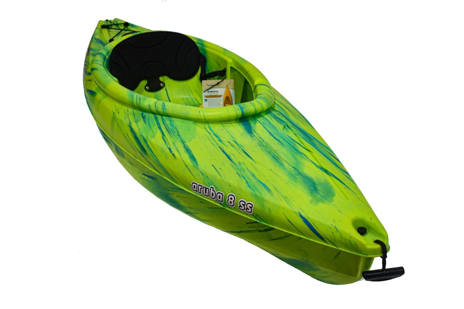 Sundolphin Aruba 8 SS Sit In Recreational Kayak, Lime Swirl 3 Sundolphin Aruba 8 SS Sit In Recreational Kayak, Lime Swirl