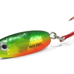Northland Fishing Buck-Shot Rattle Spoon-Super-Glo Firetiger