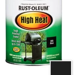 Rust-Oleum Specialty High Heat Brush On Paint - Black-Satin-1 Quart