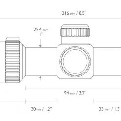 Hawke Sport Optics XB1 1.5-5×32 SR Crossbow Scope -Outlet Sporting Goods Store 70930002 2