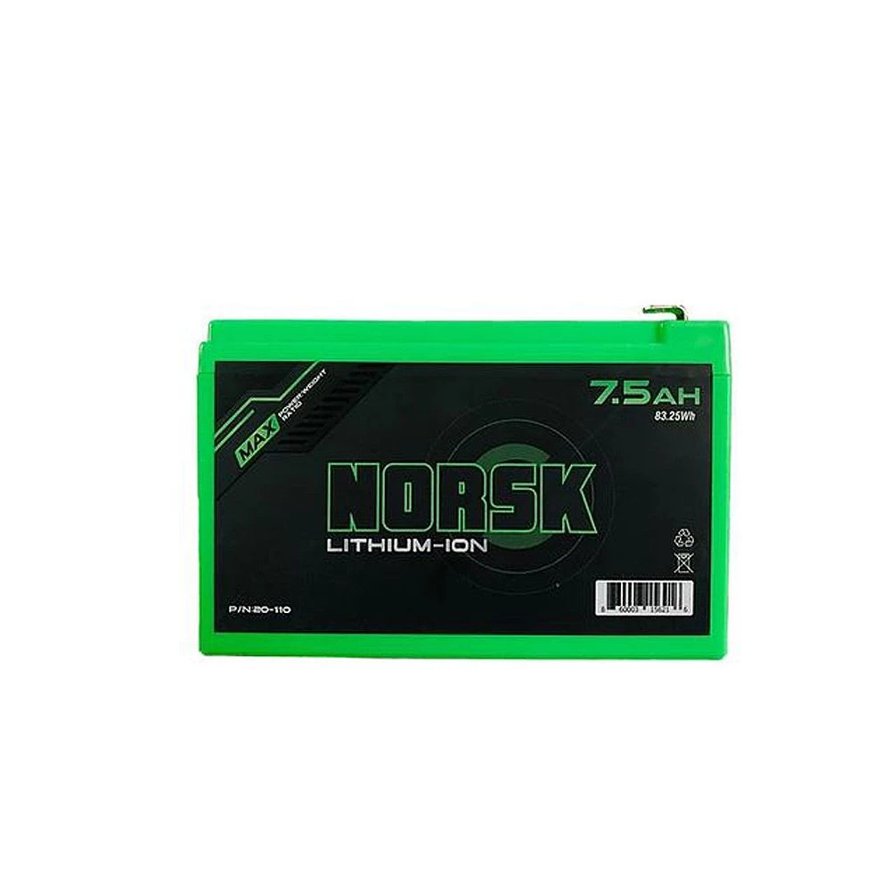 Norsk 7.5AH Li-Ion Battery W/Led Indicator 20-110 3 Norsk 7.5AH Li-Ion Battery W/Led Indicator 20-110