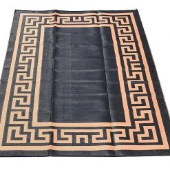WFS 9' x 12' Greek Key Pattern Woven Mat
