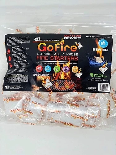 GoFire GF100 Fire Starters - 100 Pack 3 GoFire GF100 Fire Starters - 100 Pack
