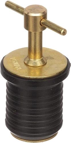 Attwood 7526A7 Brass Handle T-Handle Drain Plug 3 Attwood 7526A7 Brass Handle T-Handle Drain Plug