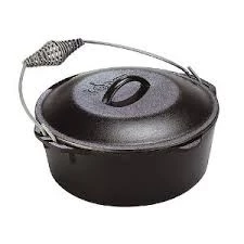 Lodge 5 Qt. Dutch Oven w/Spiral Bail Handle & Iron Cover 3 Lodge 5 Qt. Dutch Oven w/Spiral Bail Handle & Iron Cover
