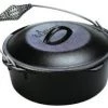 Lodge Dutch Oven w/Spiral Bail Handle & Iron Cover -Outlet Sporting Goods Store 7590377 1 1