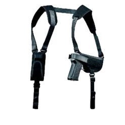 Uncle Mike's Horizontal Shoulder Holster, Size 15, Black Nylon
