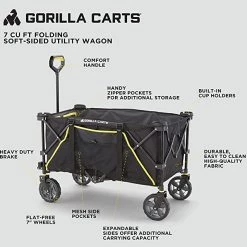 Gorilla Carts Folding Gear Wagon -Outlet Sporting Goods Store 77820000 4