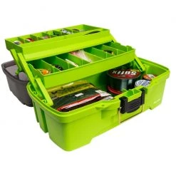 Plano One-Tray Tackle Box - Bright Green 5 Plano One-Tray Tackle Box - Bright Green -Outlet Sporting Goods Store 9060315 2 1