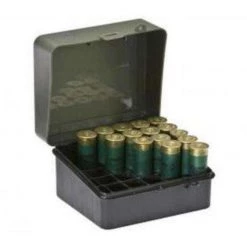 Plano Plastic Shot Shell Box, Green/Black