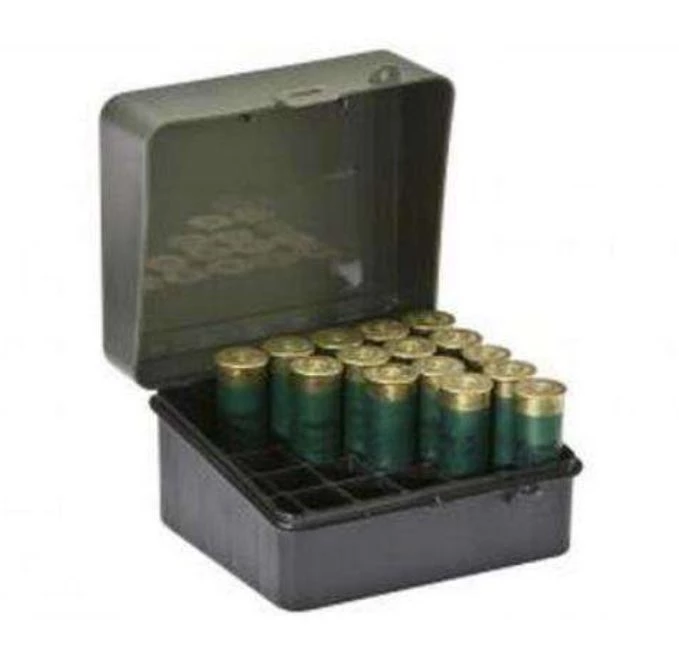 Plano Plastic Shot Shell Box, Green/Black 3 Plano Plastic Shot Shell Box, Green/Black