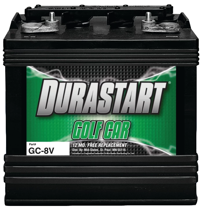 Durastart 8 Volt Golf Cart Battery, GC8V-110 3 Durastart 8 Volt Golf Cart Battery, GC8V-110