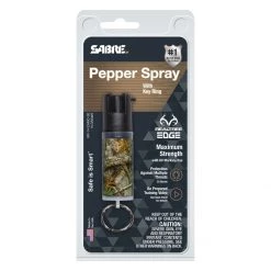 SABRE Realtree Edge Camouflage Pepper Spray with Key Ring -Outlet Sporting Goods Store kr 14 camo 02 pkg frt 1