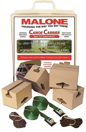 Malone Standard Canoe Carrier with Tie-Downs - Foam Block Style - 6" Long 3 Malone Standard Canoe Carrier with Tie-Downs - Foam Block Style - 6" Long