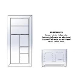 Rhino Kodiak 24 Gun Safe with ELock -Outlet Sporting Goods Store rb rbf6028ecs standard 08421 1