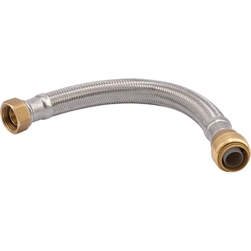 SharkBite Stainless Steel Braided Flexible Water Heater Connector - 3/4 in PTF x 3/4 in FIP 3 SharkBite Stainless Steel Braided Flexible Water Heater Connector - 3/4 in PTF x 3/4 in FIP