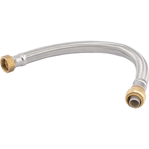 SharkBite Stainless Steel Braided Flexible Water Heater Connector - 3/4 in PTF x 3/4 in FIP 4 SharkBite Stainless Steel Braided Flexible Water Heater Connector - 3/4 in PTF x 3/4 in FIP - Image 2